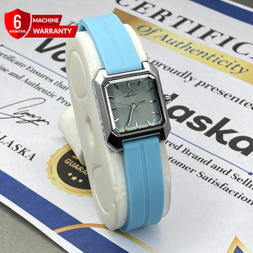 Heyri Square Dial Analog Quartz Ladies Watch With Silicone Straps & Magnetic Lock - A Perfect Gift For Her