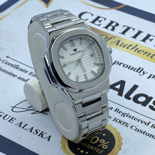 Top Quality Luxury Analog Quartz Movement Stainless Steel Couple Watches