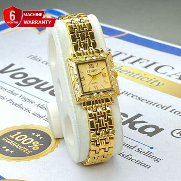 CEIQNY Luxury Square Dial Ladies Stainless Steel Chain Watch – An Elegant Gift for Her