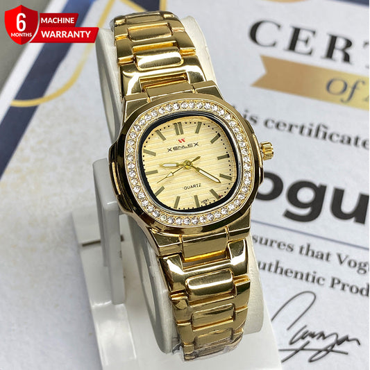 Xenlex Premium Luxury Analog Stainless Steel Ladies Watch – Elegant Gift for Her